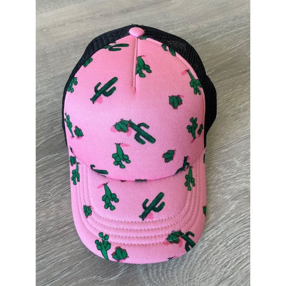 No Boundaries Accessories - No Boundaries Women's pink cactus Baseball Cap Size OS